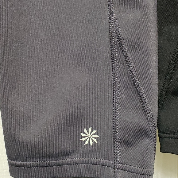 Qty (2) Athleta Sz Small Style 862108 Reflective Crop Leggings - Picture 5 of 16